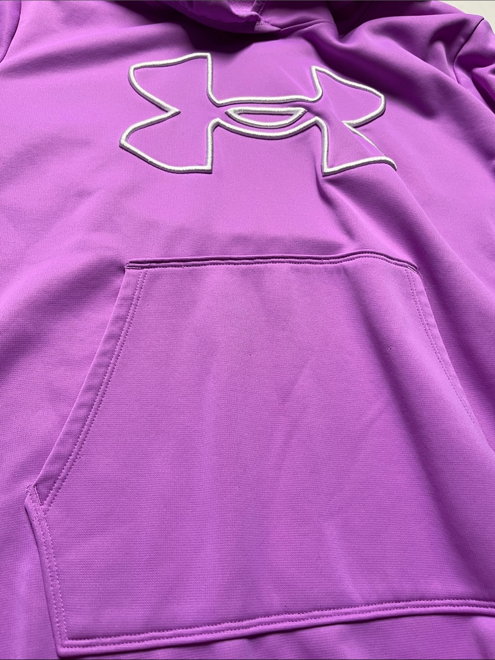 Under Armour Lavender Pullover Hoodie with White L - Picture 4 of 4